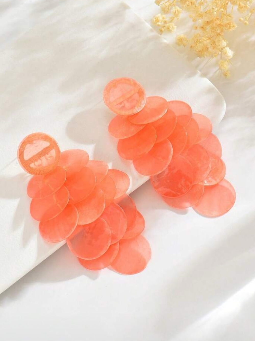 Coral Cascade Statement Earrings - Women Jewelry Earrings